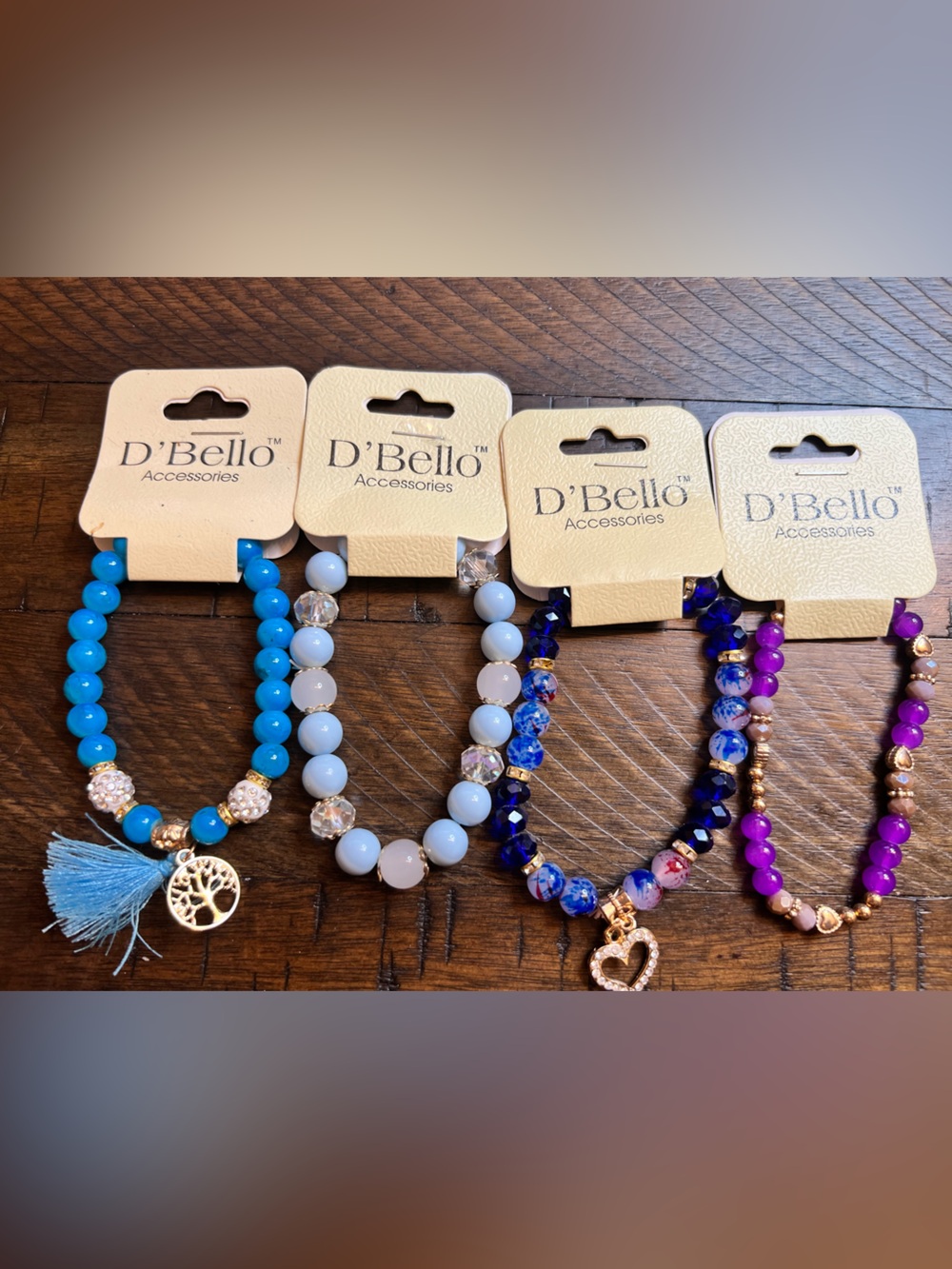 NWT Lot of D’Bello Beaded Bracelets - Lot A011